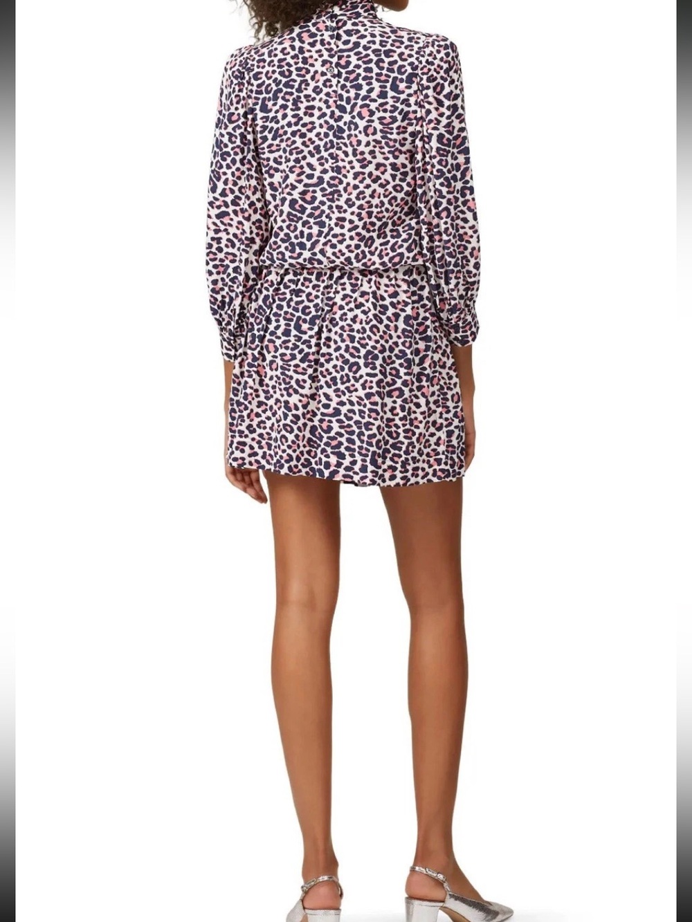 Zadig & Voltaire Pink Navy Mobwife Mini Dress L - Picture 2 of 9